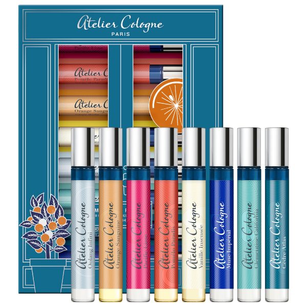 Set Atelier Cologne 8 mini x 4ml (Pacific Lime, Pomelo Paradis, Vanille Insensee, Orange Sanguine, Oolang Infini, Clementine California, Musc Imperial, Cedre Atlas)