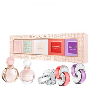 Set Bvlgari Women 5 Mini x 5ml (Crystalline , Amethyste, Coral, Rose Goldea, Rose Goldea Blossom Delight) ) - nữ