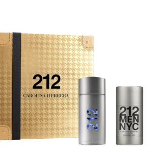 Set Carolina Herrera 212 NYC Man (Edt 100ml, Mini 10ml, Deodorant stick 75g)