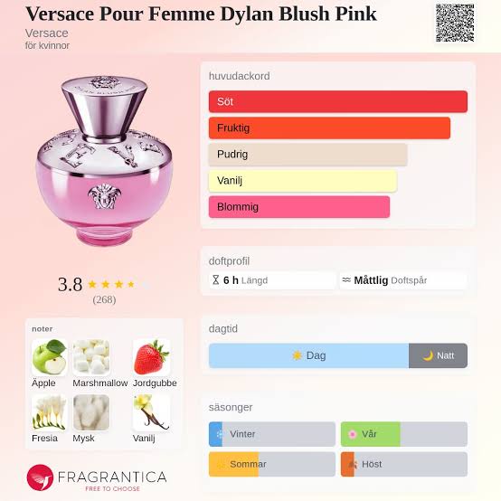 Versace Dylan Blush Pink Pour Femme - Ảnh 2